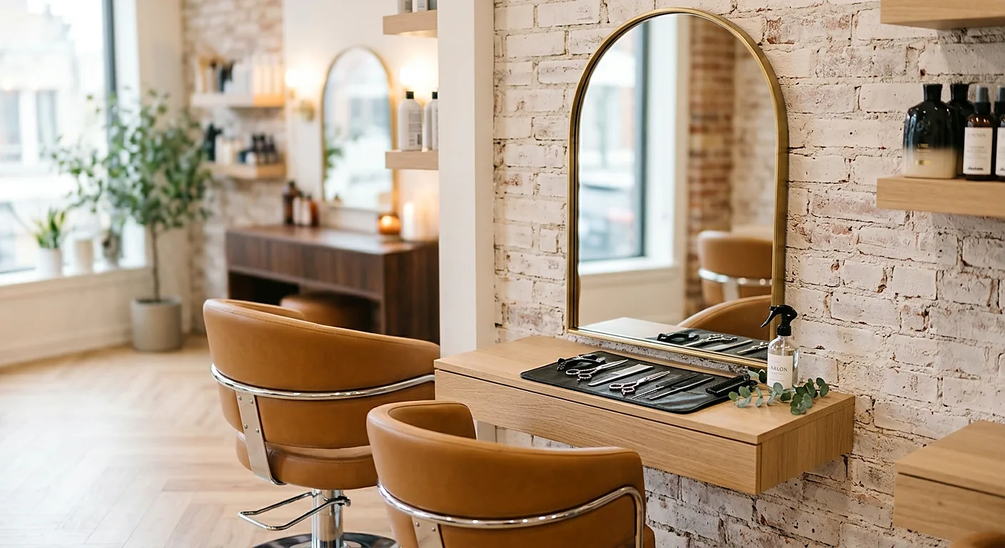 Unser Arbeitsplatz im Salon